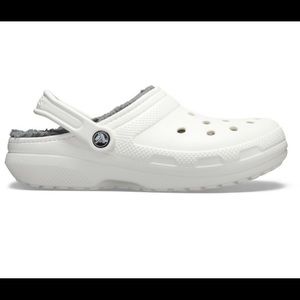 NWT Crocs White Classic Lined Winter Women's Clogs
